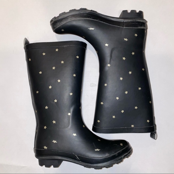 Cherokee Other - CHEROKEE GIRLS BLACK WITH STARS RAIN BOOTS SIZE 2
